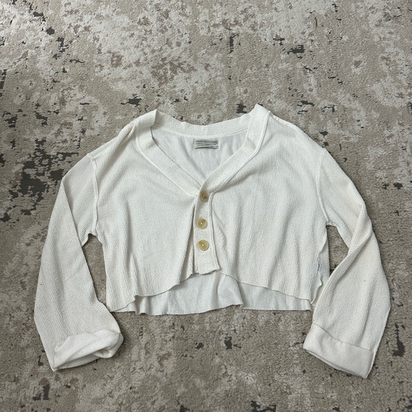 Urban Outfitters White Button Up Cardigan Size Small - Picture 1 of 4